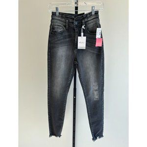 Kancun Women's Gray Denim High Rise Skinny Jeans Size 0 NWT (33853)